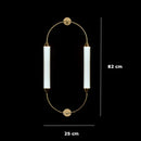 Axyaa Gold Tube Floor Lamp - Modern Minimalist Nordic LED Light