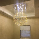 Axyaa Luxury Butterfly Crystal Ceiling Chandelier LED Light for Modern Living Room