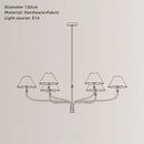 Axyaa Branch Fabric Chandelier: Minimalist Bedroom & Dining Room Lighting