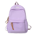 Axyaa Waterproof Nylon Teen Backpack, Black Fashion Schoolbag for Girls and Women.