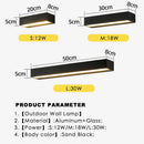 Axyaa LED Outdoor Wall Lamp, IP65 Waterproof Garden Lights for Courtyard, Porch, Balcony, Villa