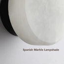 Nordic Marble Round Wall Lamp Axyaa Luxury Modern Living Room Decor