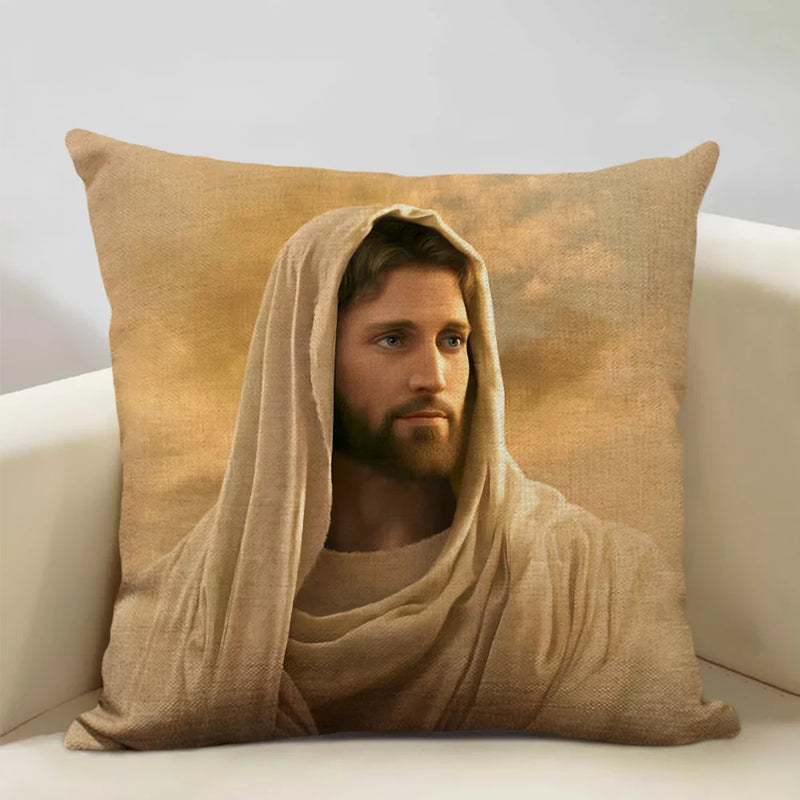 Jesus Decor Pillow Cover 45x45cm Home Sofa Art Decor Gift Axyaa