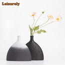 Axyaa Black Cloud Ceramic Vase Donuts Flower Pot Nordic Style Home Office Decor