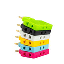 Axya 3-in-1 Electrical Adapter with 180° Rotation for Mobile Charging.