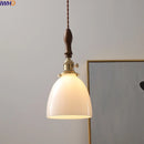 Axyaa Modern LED Pendant Light Glass Copper Nordic Hanging Lamp