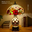 Axyaa Luxe Stained Glass Table Lamp for Living Room and Bedroom