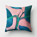Axyaa Tropical Green Plant Tree Leaves Flower Cushion Cover 45X45CM
