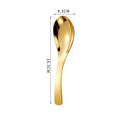 Axyaa 304 Stainless Steel Korean Children Soup Spoon Ice Cream Dessert Fruit Spoons