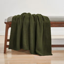 Axyaa Christmas Cable Knit Throw Blanket - Soft Cozy Sofa Decor - Gift-Quality Warmth