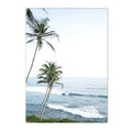 Axyaa Seagull Beach Boat Canvas Art Print for Living Room Decor