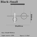 Axyaa Black Golden LED Chandelier for Home Indoor Lighting in Bedroom, Dining Room, Kitchen, Hotel.