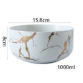 Axyaa Gold Marble Ceramic Tableware Set