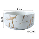 Axyaa Gold Marble Ceramic Tableware Set