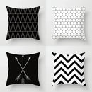 Axyaa Geometric Stripe Printed Pillowcase - Modern Home Decor