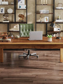 Axyaa Farmhouse Wood Office Computer Desk, 70 Inch Executive Desk for 1-2 Person