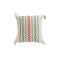 Axyaa Christmas Embroidery Cotton Linen Throw Pillowcase Geometric Cushion Covers