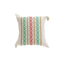 Axyaa Christmas Embroidery Cotton Linen Throw Pillowcase Geometric Cushion Covers