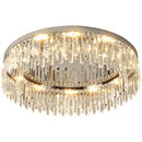 Axyaa Black Gold Crystal Ceiling Lamp: Modern Luxury Nordic Chandelier