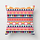 Geometric Nordic Cushion Cover in Yellow Red Blue for Sofa by Axyaa