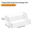 Axyaa Transparent Plastic Nail Polish Display Stand Staircase Makeup Organizer