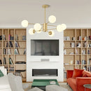 Axya Glass Ball Pendant Light - Modern Nordic Chandelier for Living Room & Restaurant
