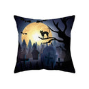 Axyaa Halloween Horror Graveyard Pattern Pillowcase