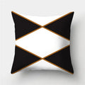 Axyaa Geometric Print Polyester Sofa Cushion Covers Home Decor Pillowcase