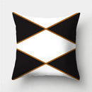 Axyaa Geometric Print Polyester Sofa Cushion Covers Home Decor Pillowcase