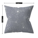 Axyaa 18" Sliver Grey Geometry Striped Pillowcase Home Decor Pillow Cover