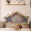 Axyaa Boho Rabbit Mushroom Animals Nursery Wall Decals for Kids' Room