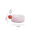Axyaa Gradient Color Glass Ball Vase for Cute Floral Arrangement