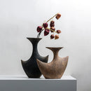 Axyaa Geometric Radians Ceramic Vase for Floral Arrangements