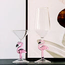 Axyaa Pink Flamingo Stem Goblet Champagne Martini Glass for Bar Party