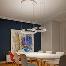 Axyaa Smart Dimming Circle Rings Chandelier for Living Room Décor