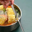 Axyaa Curved Handle Wall Hook Spoon Colander Ladle Stainless Steel Skimmer Kitchen Gadgets
