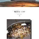 Axyaa Glass Pendant Lights - Modern Bedroom Chandelier for Ceiling Decoration