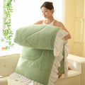 Axyaa Milk Fleece Winter Quilt: Thickened & Warm Comfortable Quilt Core