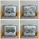Happy Campers Owl Motorhome Print Pillow Case by Axyaa
