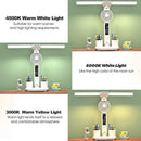 Axyaa Rechargeable LED Table Lamp with Fan, Clock Display & Reading Light