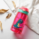 Axyaa Dinosaur Kids Water Bottle Sippy Cup with Straw - Leakproof, Cartoon Design