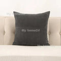 Velvet Plush Pillowcase by Axyaa - White Pink Fluffy Soft Throw Pillow Cover