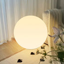 Axya LED Ball Globe Floor Lamp: Dimmable, 3 Colors, USB Rechargeable