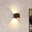 Axyaa LED Walnut Wall Light for Living Room, Bedroom, or Corridor