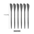 Axyaa Gold Stainless Steel Cutlery Set of 6 Butter Cheese Dessert Knives