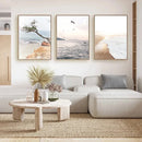 Axyaa Seaside Seagull Canvas Art Print Seascape Wall Poster Modern Home Decor