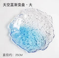 Axyaa Crystal Glass Plate Set: Dim Sum, Fruit, Salad, Dessert - Elegant and Versatile.