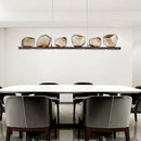 Axyaa Modern Rock Glass Ball LED Ceiling Chandelier for Home Decor