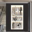 Axyaa Luminous Wall Mural with Remote Control - High-End Art for Modern Living Room Decor