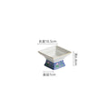Axyaa Ceramic Gold-Edged High Footed Square Dessert Bowl for Molecular Cuisine